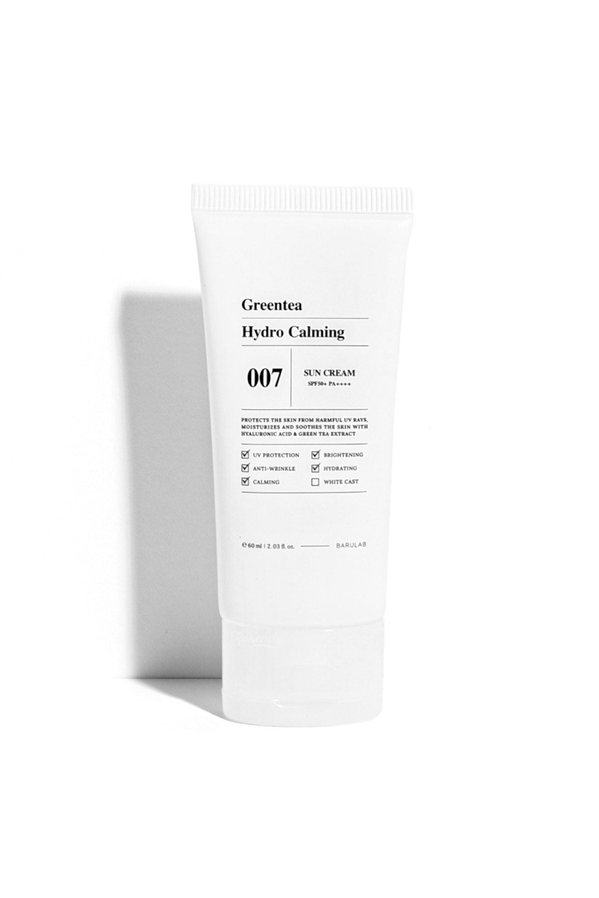 Barulab - Greentea Hyrdo Calming Sun Cream - 60ml (Nemlendirici Kimyasal Filtreli Güneş Kremi)