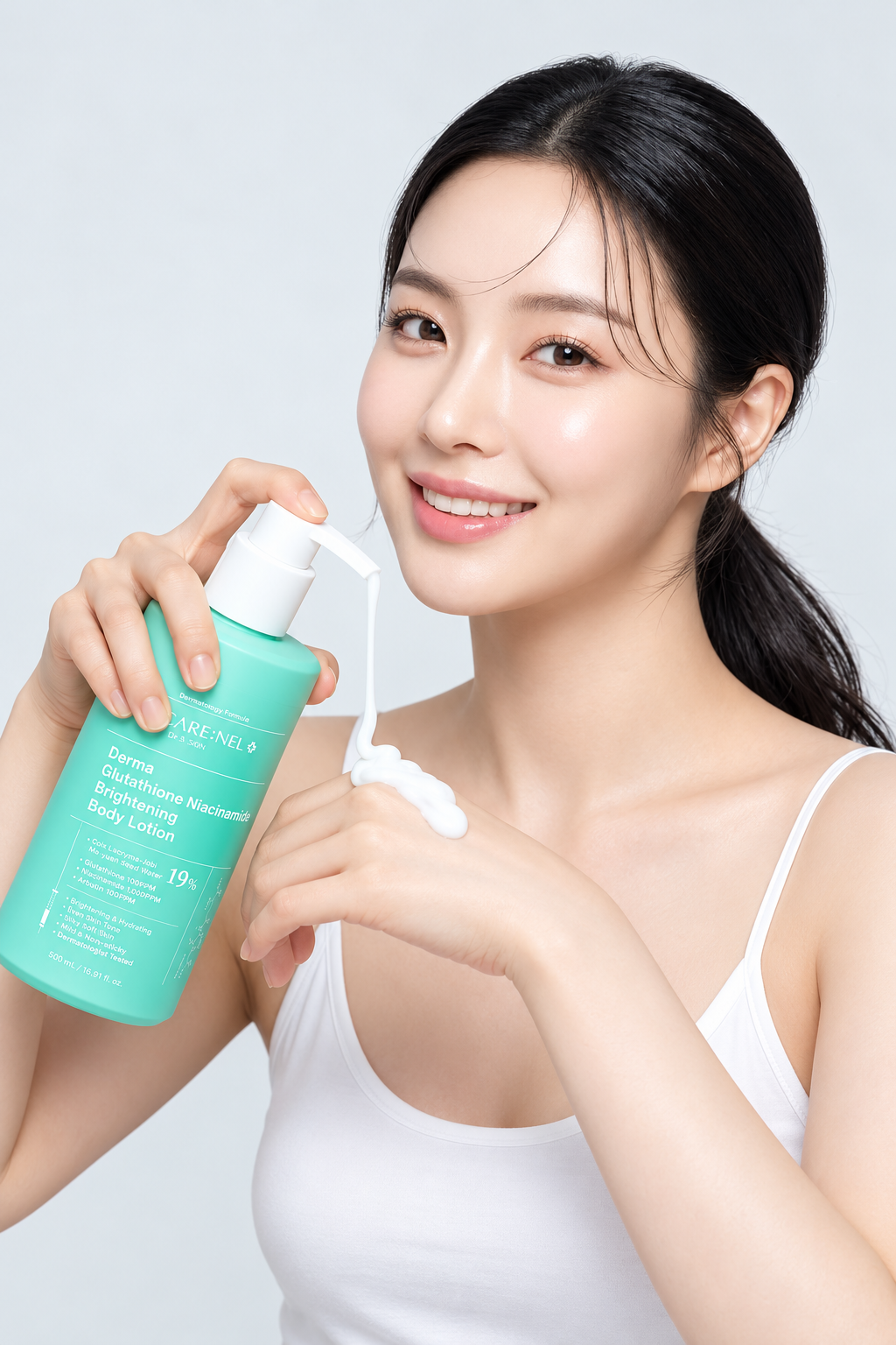 CARE:NEL Derma Glutathione Niacinamide Cilt Tonu Eşitleyici ve Aydınlatıcı Nemlendirici Vücut Losyonu 300 ml