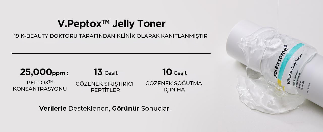 Dr.nineteen PoreXsome V.Peptox Jelly Toner - Gözenek Sıkılaştırıcı Ve Nemlendirici Jel Toner 150ml
