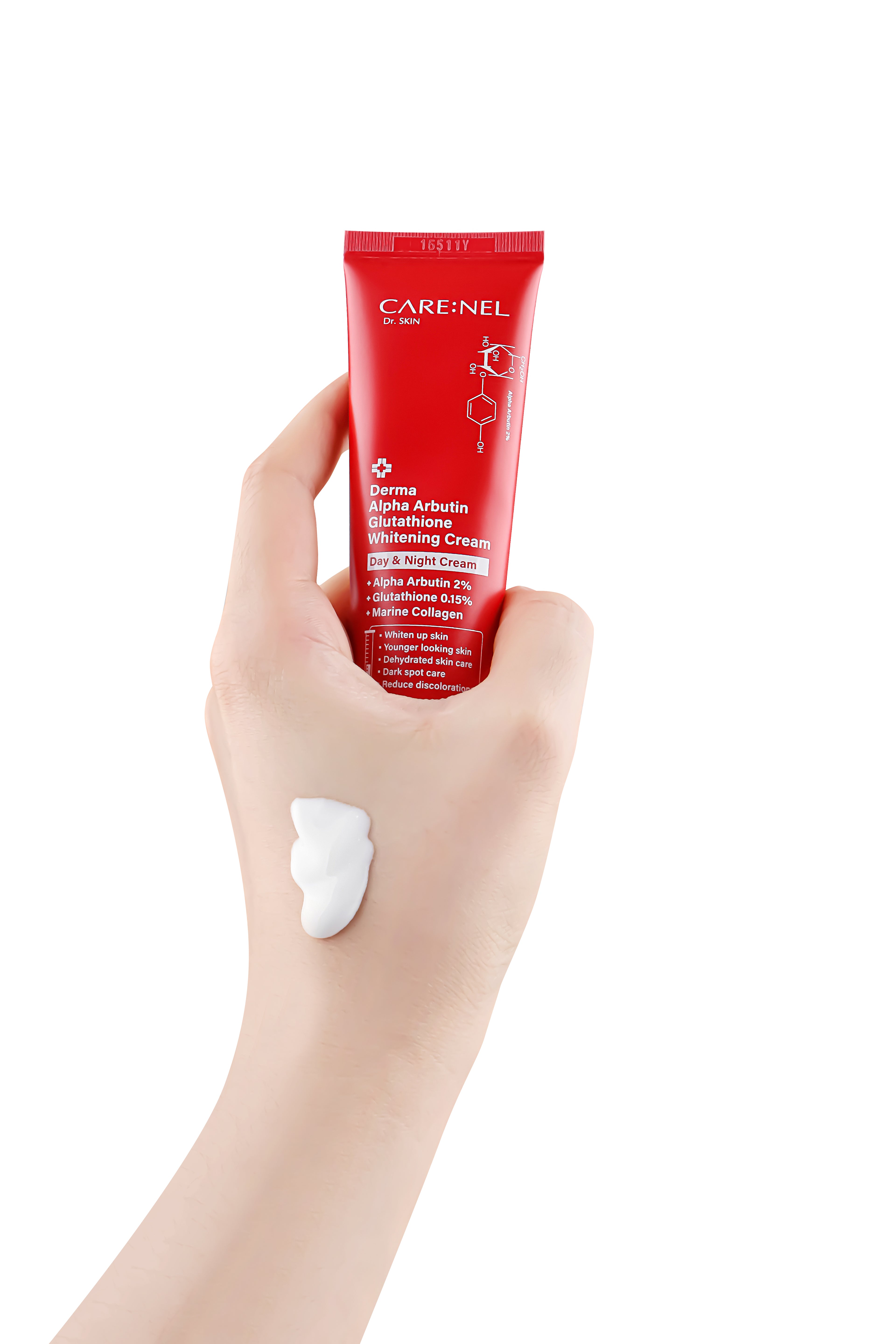 CARE:NEL Derma Alpha Arbutin Glutathione Whitening Cream - Leke Karşıtı Aydınlatıcı Yüz Kremi 45ml