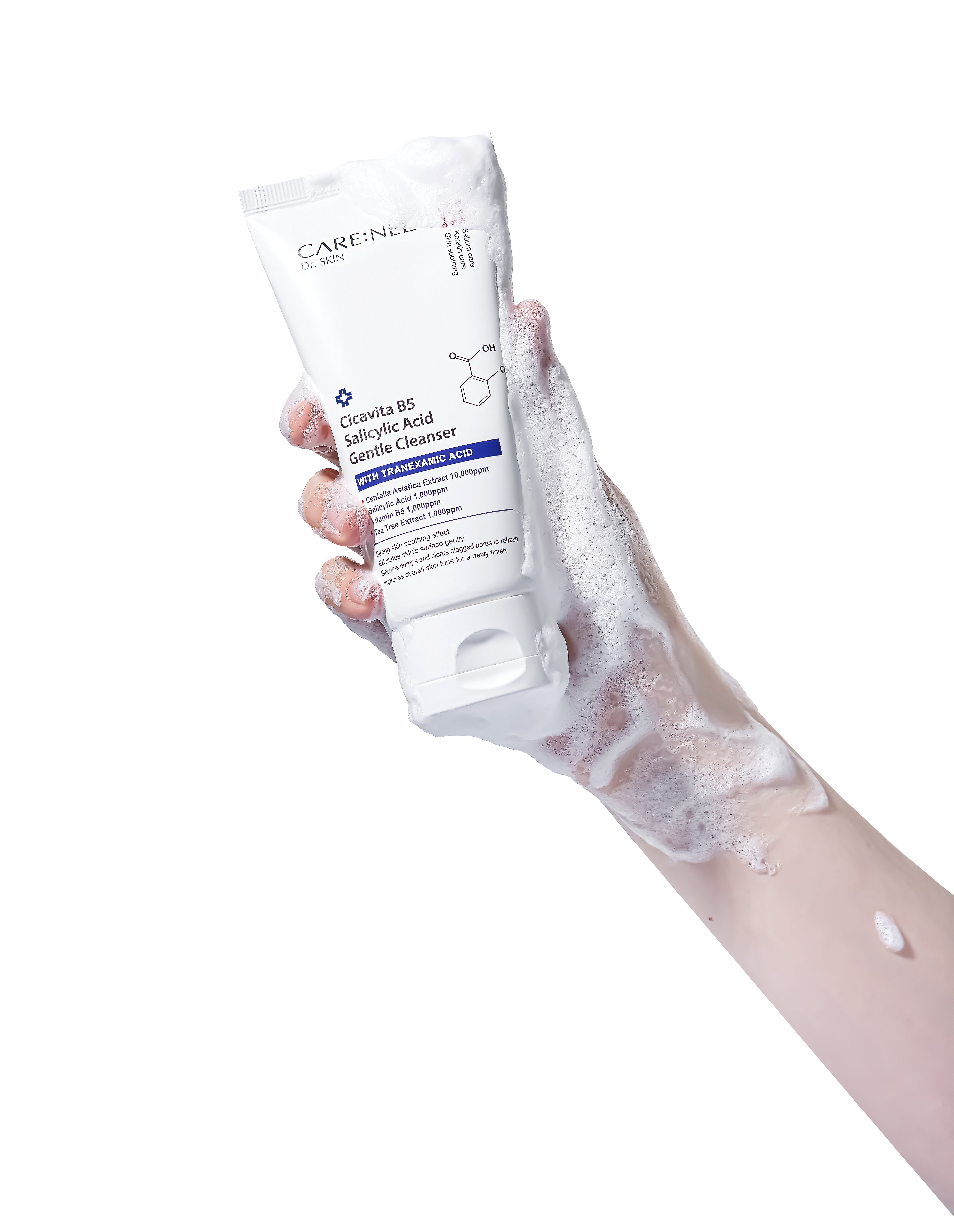CARE:NEL Cicavita B5 Salicylic Acid Gentle Cleanser - Salisilik Asit içeren Hassas Köpük Temizleyici 150ml