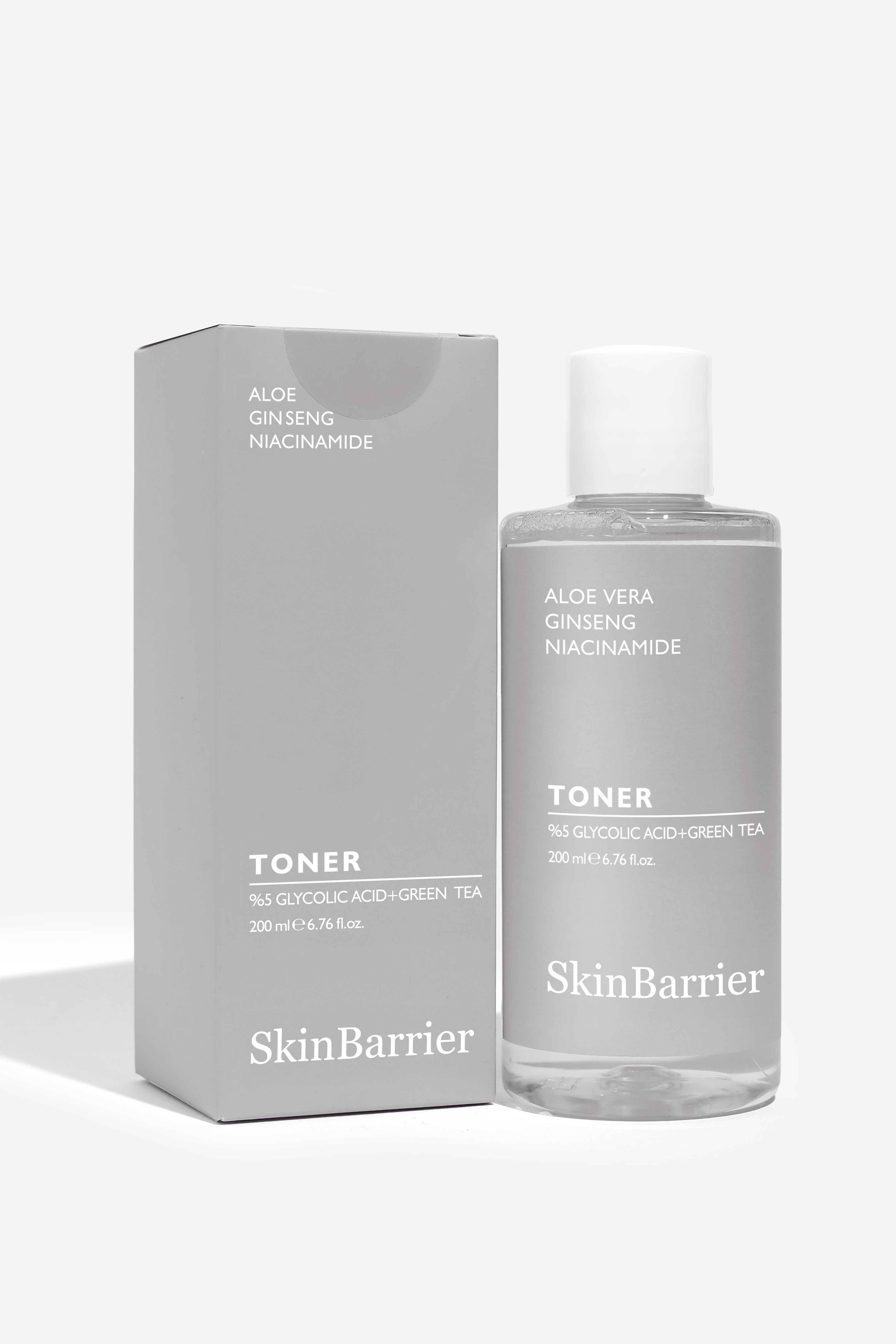 Skinbarrier %5 Glycolic + Greentea Toner - Gözenek Sıkılaştırıcı Leke Karşıtı Tonik 200ml