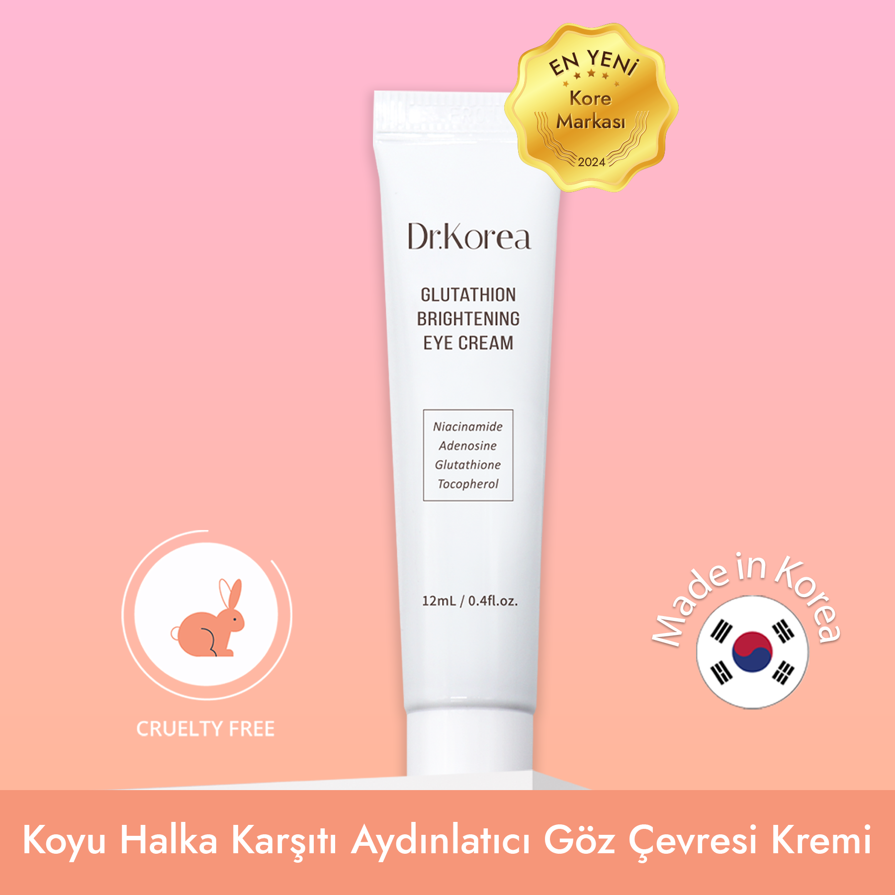 Dr.Korea - Glutathion Brightening Eye Cream (Koyu Halka Karşıtı Aydınlatıcı Göz Çevresi Kremi)