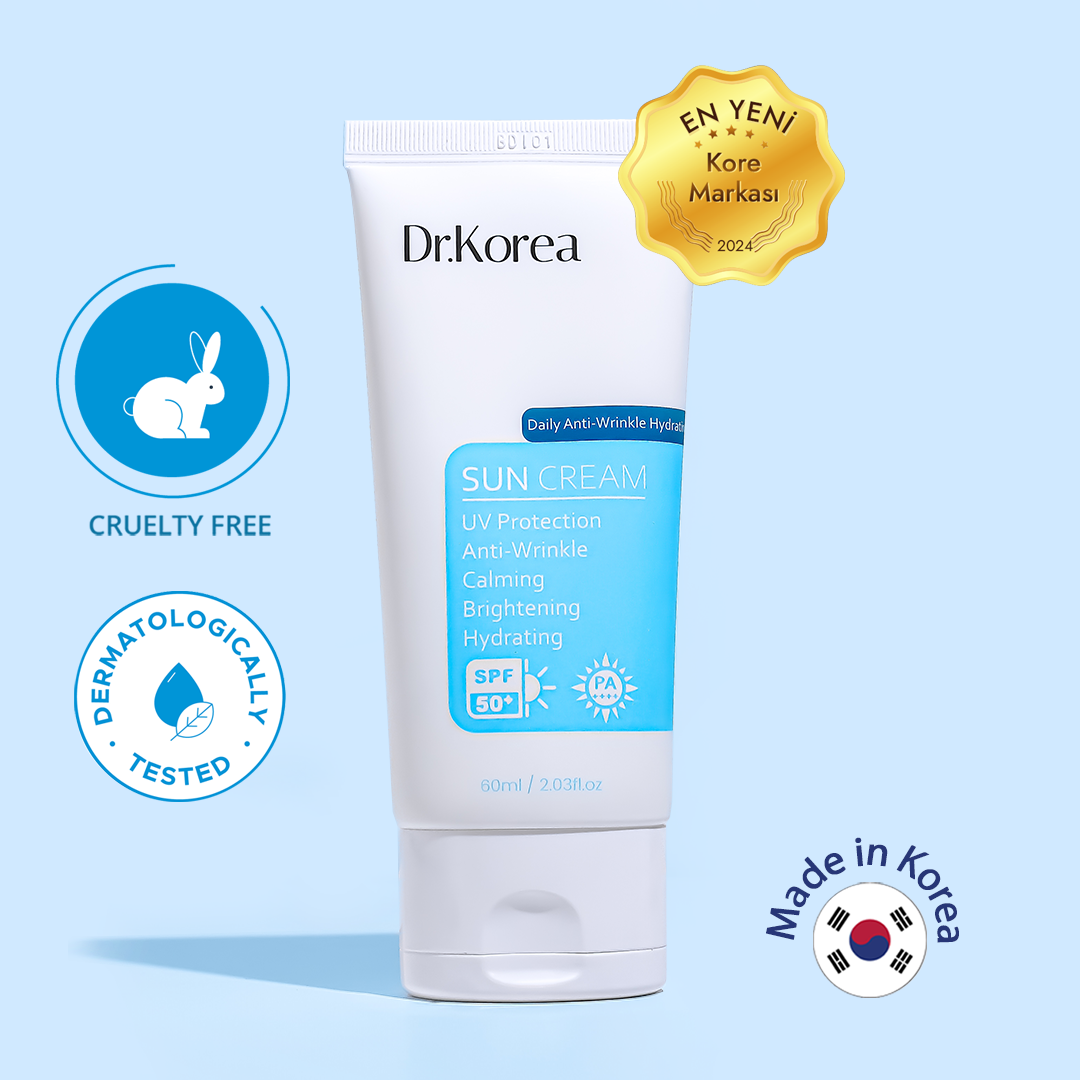 Dr.Korea - Daily Anti-Wrinkle Hydrating Sun Cream - Yeni Nesil Filtreli Kırışıklık Karşıtı Güneş Kremi 60ml