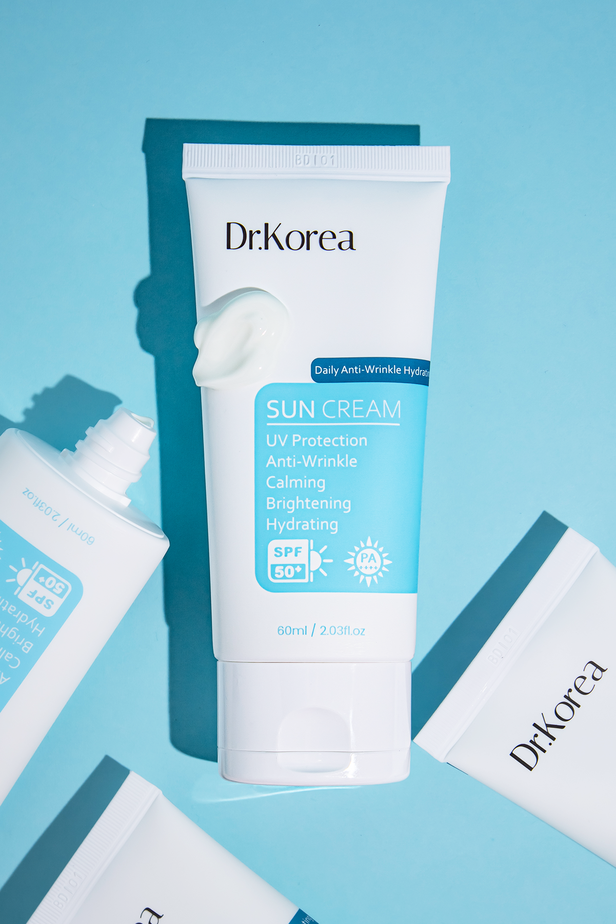 Dr.Korea - Daily Anti-Wrinkle Hydrating Sun Cream - Yeni Nesil Filtreli Kırışıklık Karşıtı Güneş Kremi 60ml