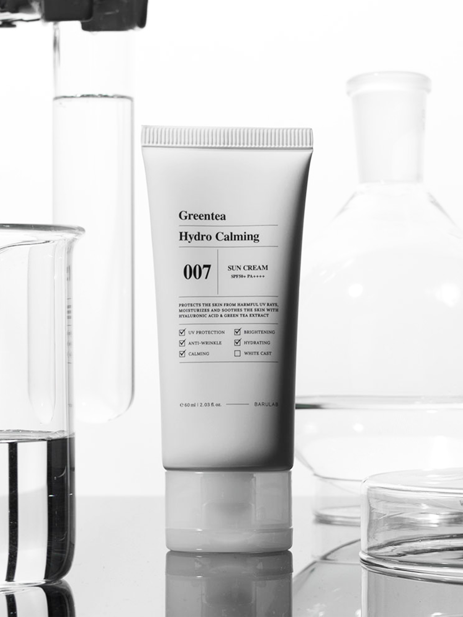 Barulab - Greentea Hyrdo Calming Sun Cream - 60ml (Nemlendirici Kimyasal Filtreli Güneş Kremi)
