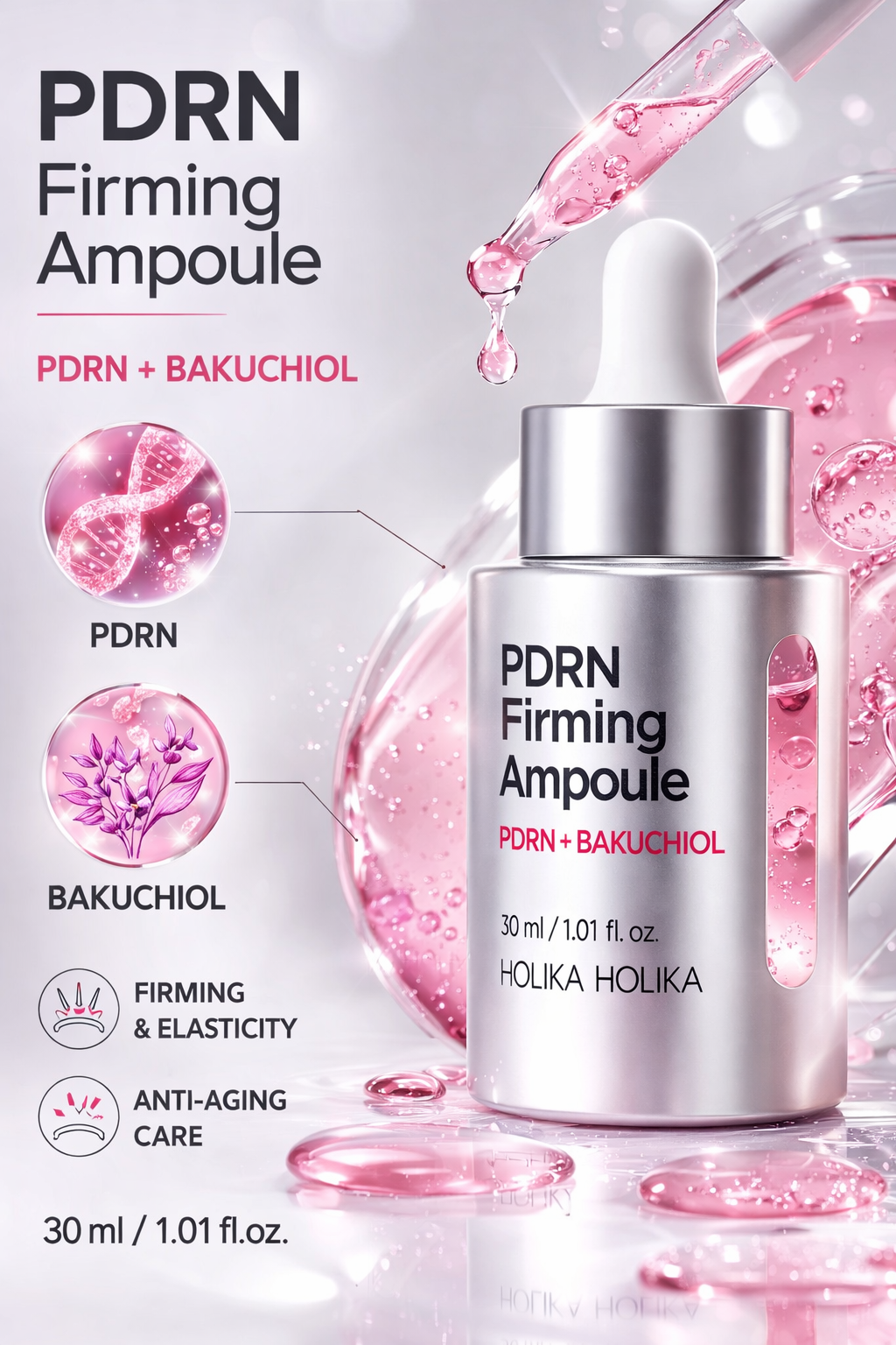 Holika Holika PDRN Firming Ampoule - PDRN Ve Peptitler İçeren Sıkılaştırıcı Ampul 30ml