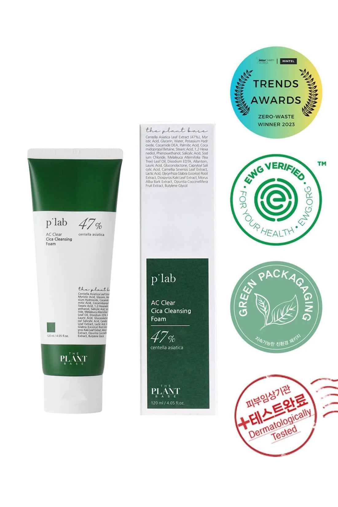 The Plant Base AC Cica Cleansing Foam - Yüz Temizleme Köpüğü 120ml