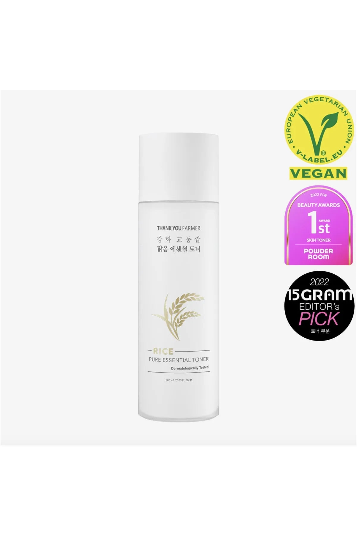 TYF Rice Pure Essential Toner - Rice Pure Essential Toner - PİRİNÇ ÖZÜ İÇEREN NEMLENDİRİCİ VE AYDINLATICI TONİK 200ml200ml