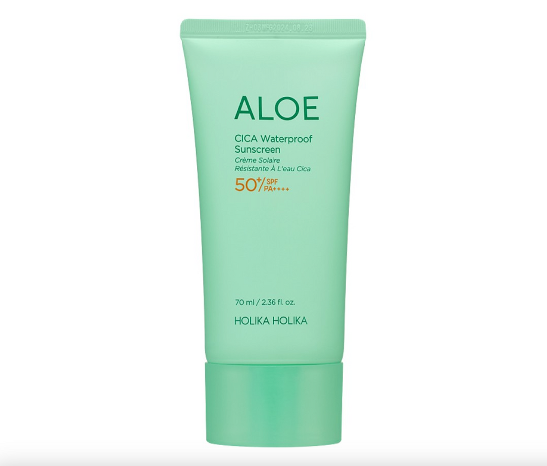 Holika Holika Aloe Cica Waterproof Sunscreen SPF50+ ( Hassas Ciltler İçin Suya Ve Tere Dayanıklı Güneş Kremi 70ml)