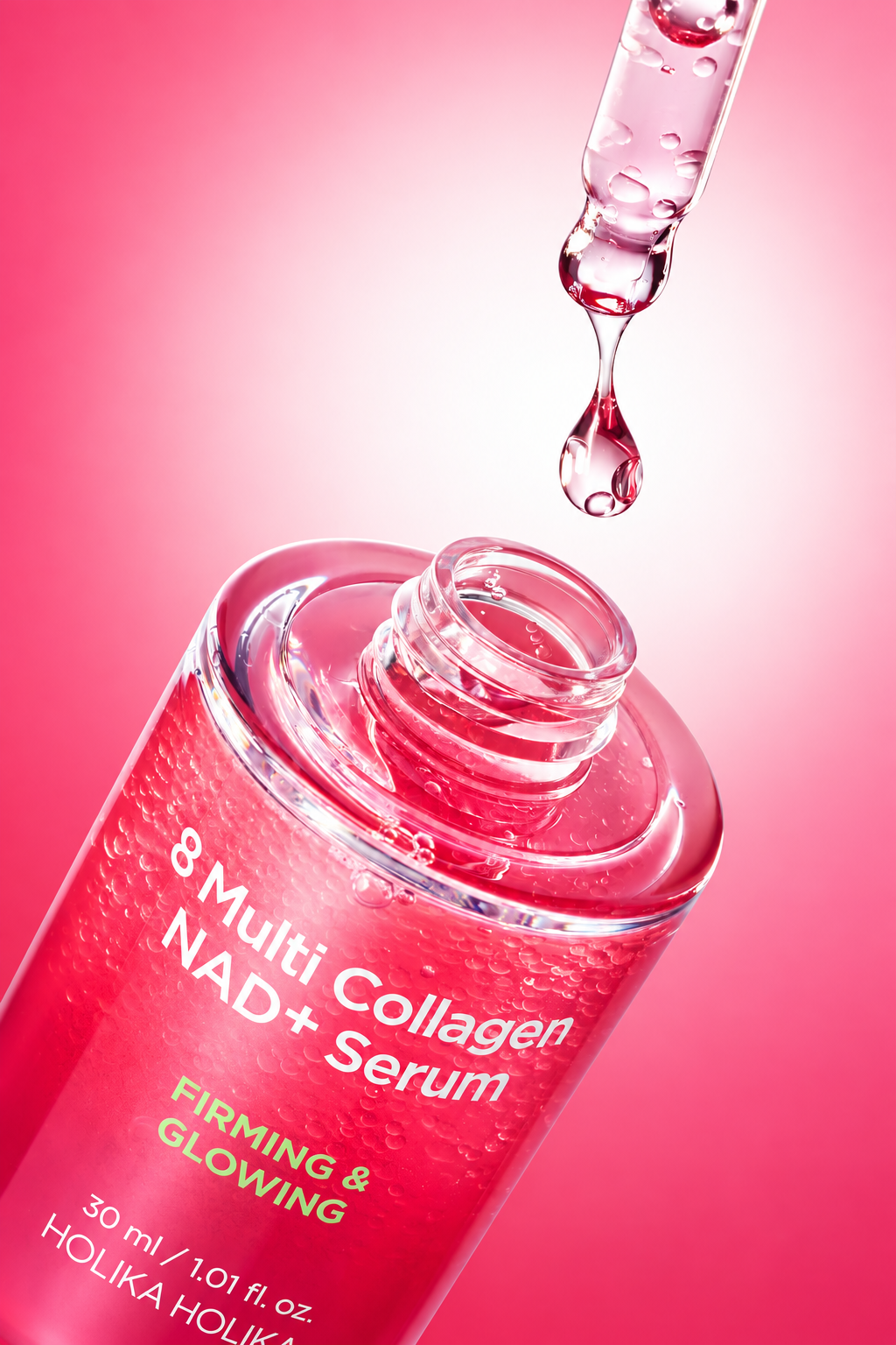 HOLIKA HOLIKA 8 Multi Collagen NAD+ Serum Kolajen ve NAD+ İçeren Sıkılaştırıcı ve Işıltı Veren Yüz Serumu 30 ml