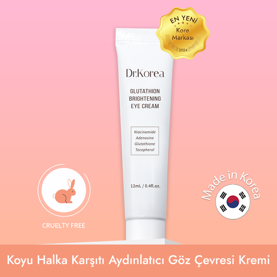 [%20 Tanıtım İndirimli] Dr.Korea - Glutathion Brightening Eye Cream (Koyu Halka Karşıtı Aydınlatıcı Göz Çevresi Kremi)