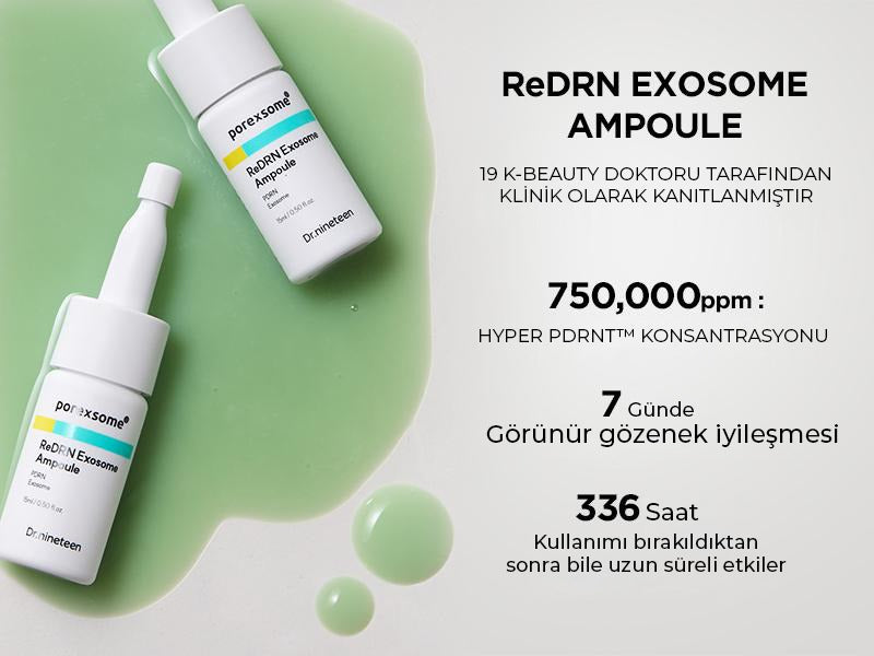 Dr.nineteen PoreXsome ReDRN Exosome Ampoule - Gözenek Sıkılaştırıcı Ve Kırışıklık Karşıtı Ampul 30ml