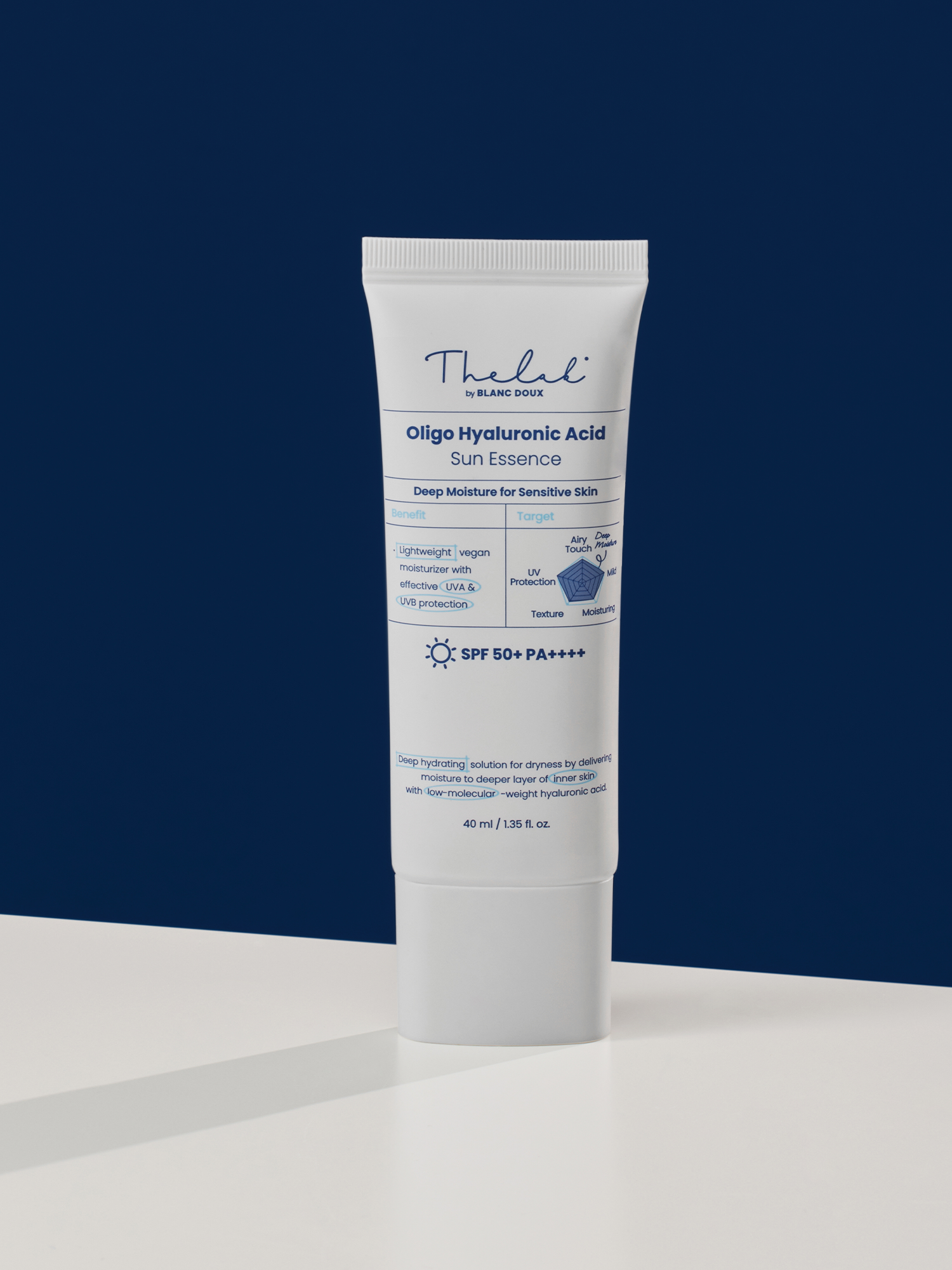 THE LAB - Oligo Hyaluronic Acid Sun Essence SPF50+ PA++++ 40ml (Hafif ...